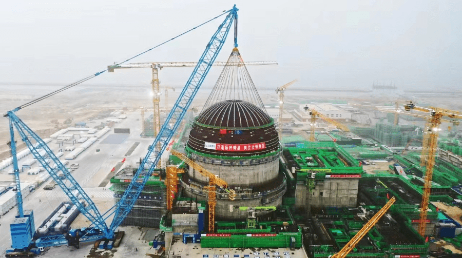 中核集团的徐大堡核电项目。新华社