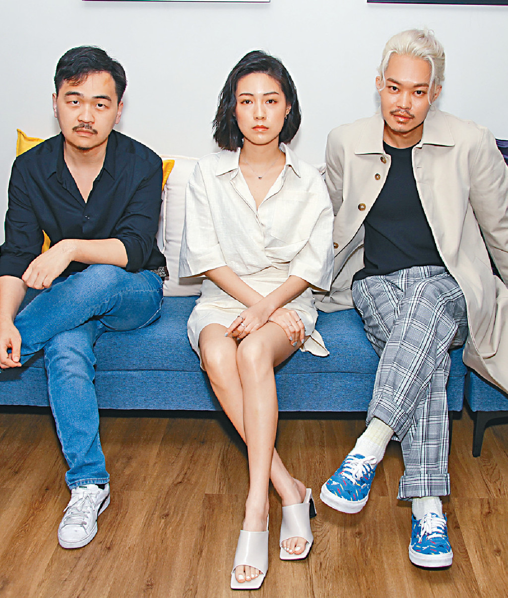 ■馮導（左）大讚禧玲和子彤戲中表現突出。
