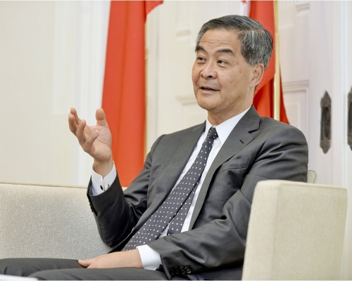 梁振英稱黎智英不僅是壹傳媒的大股東，還是壹傳媒近來運作所需資金的最大提供者。資料圖片