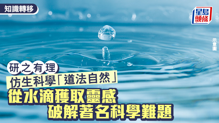 仿生科學「道法自然」 從水滴獲取靈感 破解著名科學難題｜研之有理