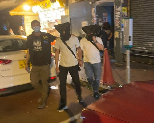 部分被捕男女。 警方圖片