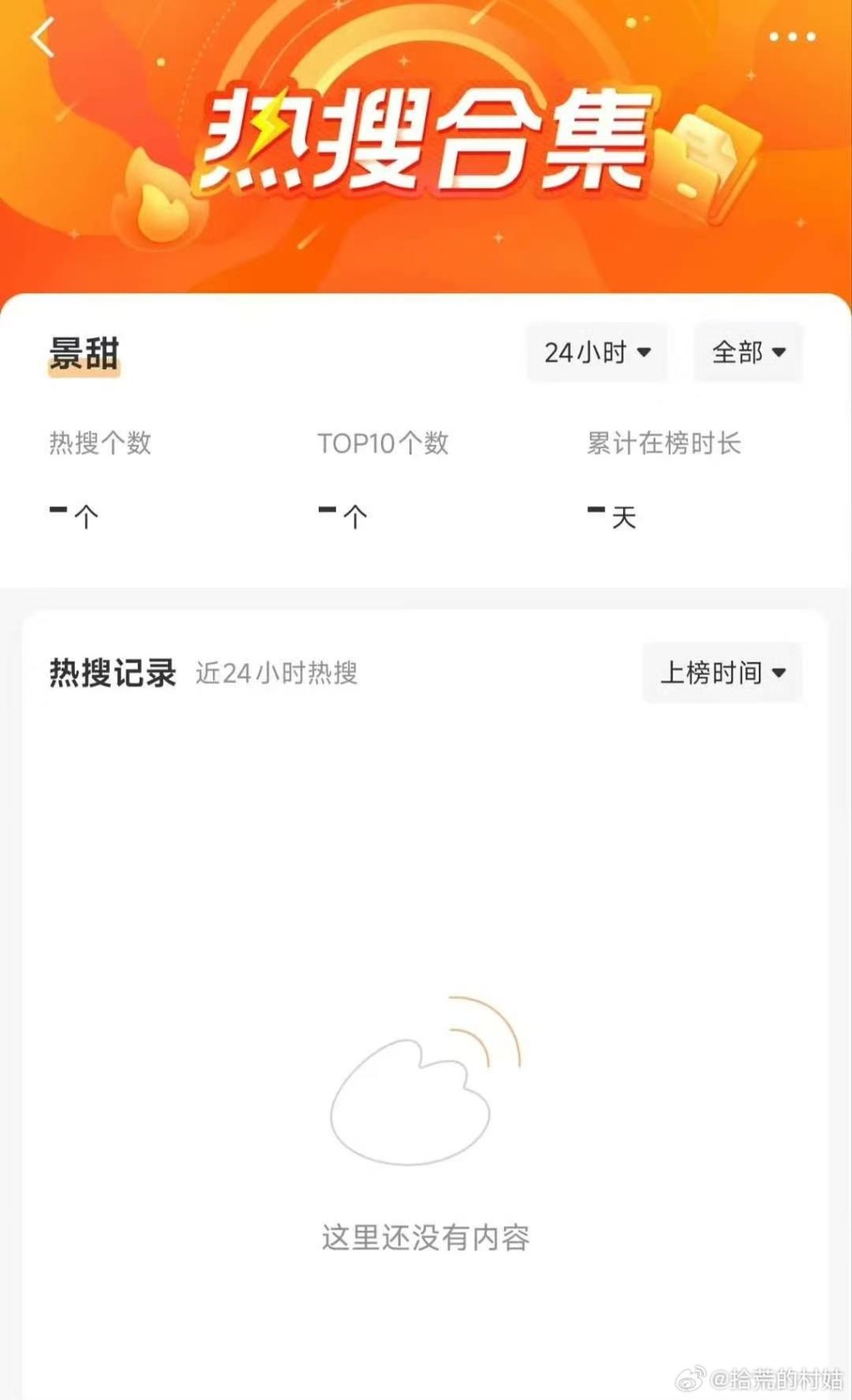 內地多個社交平台搜尋「景甜」時，一度顯示為「暫無數據」。