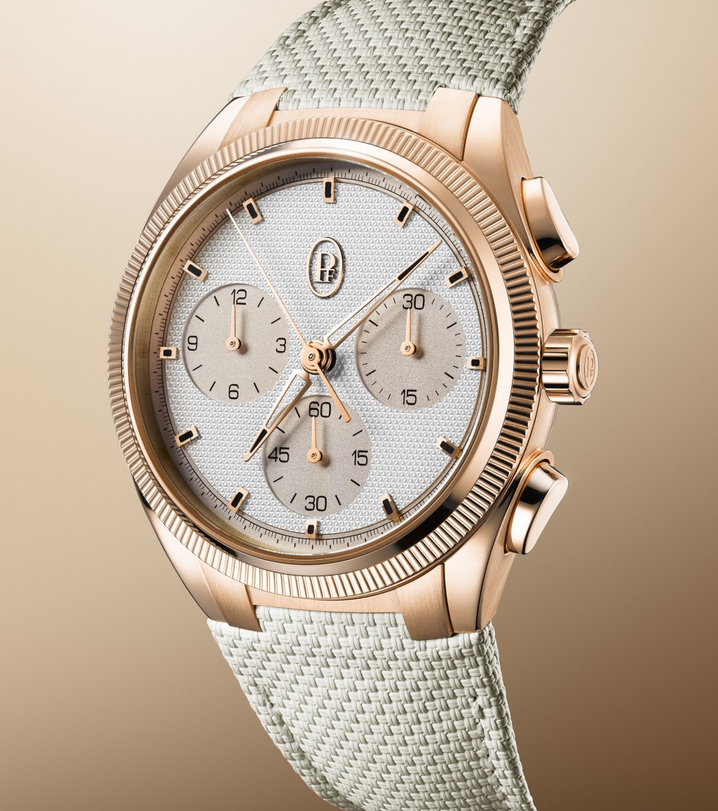 Parmigiani Fleurier Tonda PF Sport Chronograph Rose Gold Sandstone，錶殼：42mm玫瑰金/ 機芯：PF070自動/ 售價：$431,000。