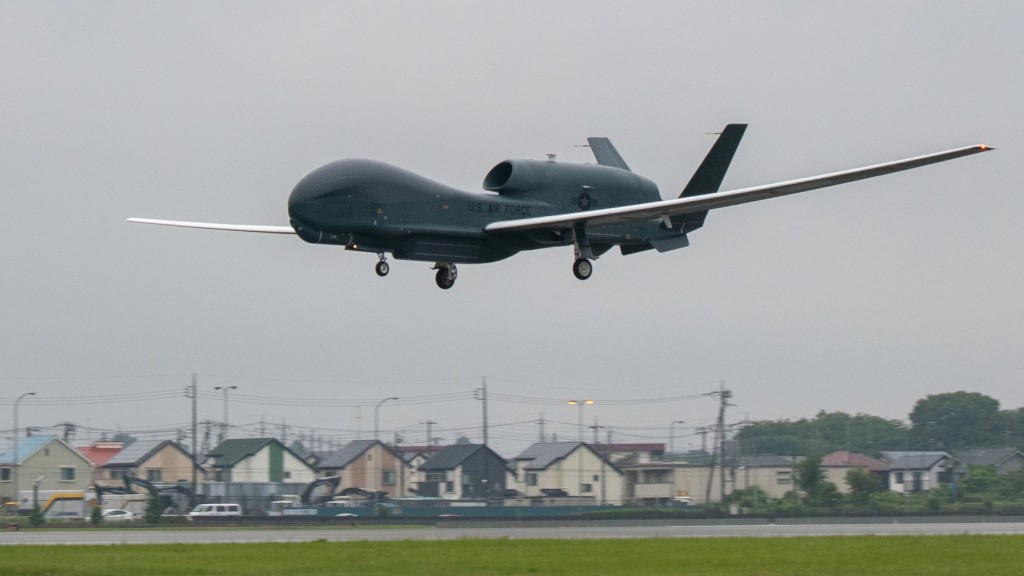 全球鹰为无人侦察机。资料图片