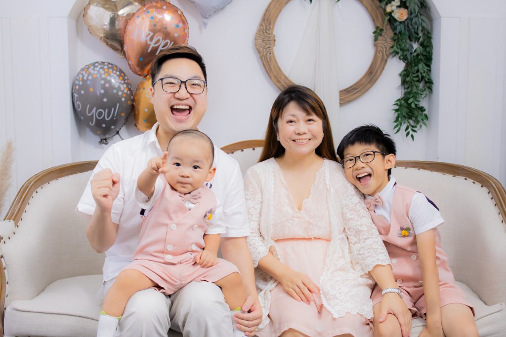 米米一家四口。(圖片由受訪者提供) 米米一家四口。(圖片由受訪者提供)