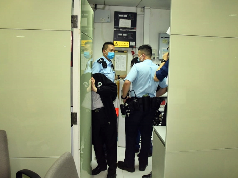 警方到場調查。