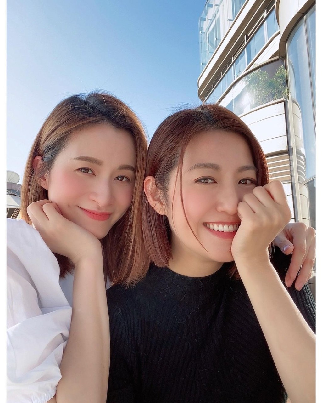 二人心情靚爆。