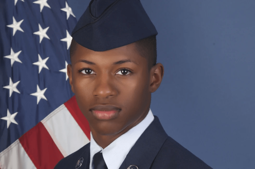 23岁非裔的美国空军上等兵福特森。 美联社
