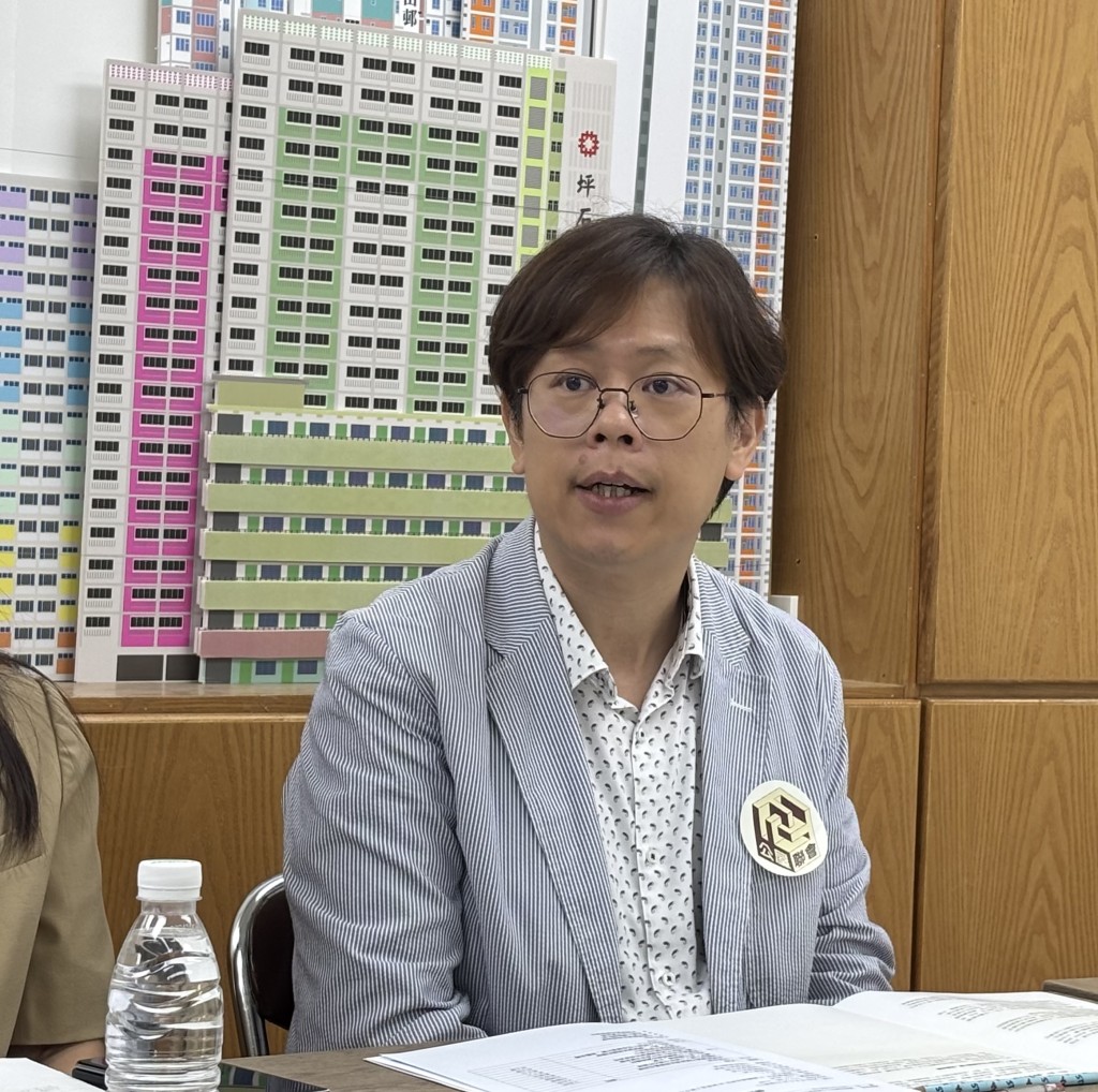 公屋聯會總幹事招國偉。郭穎彤攝 公屋聯會總幹事招國偉。郭穎彤攝