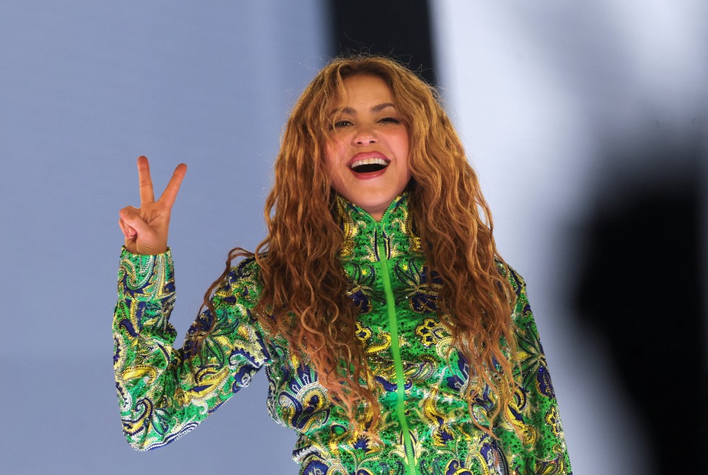 拉丁天后夏奇拉（Shakira）出演世杯决赛半场骚。路透社