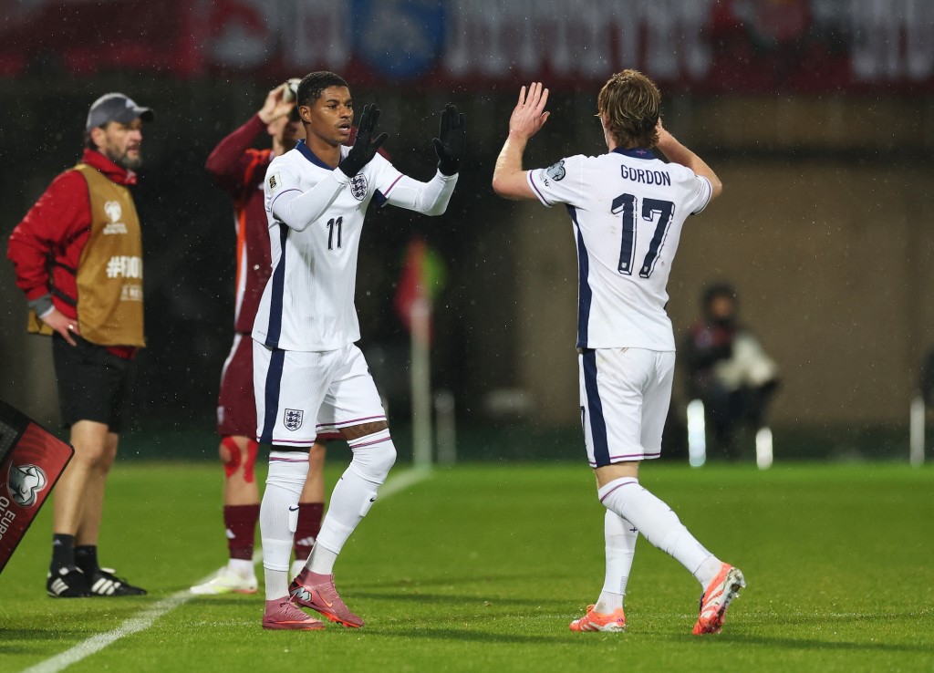 拉舒福特獲得英格蘭領隊杜曹的信任。路透社