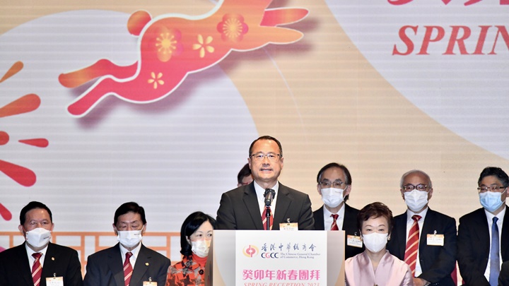 中總今天舉行新春團拜。盧江球攝