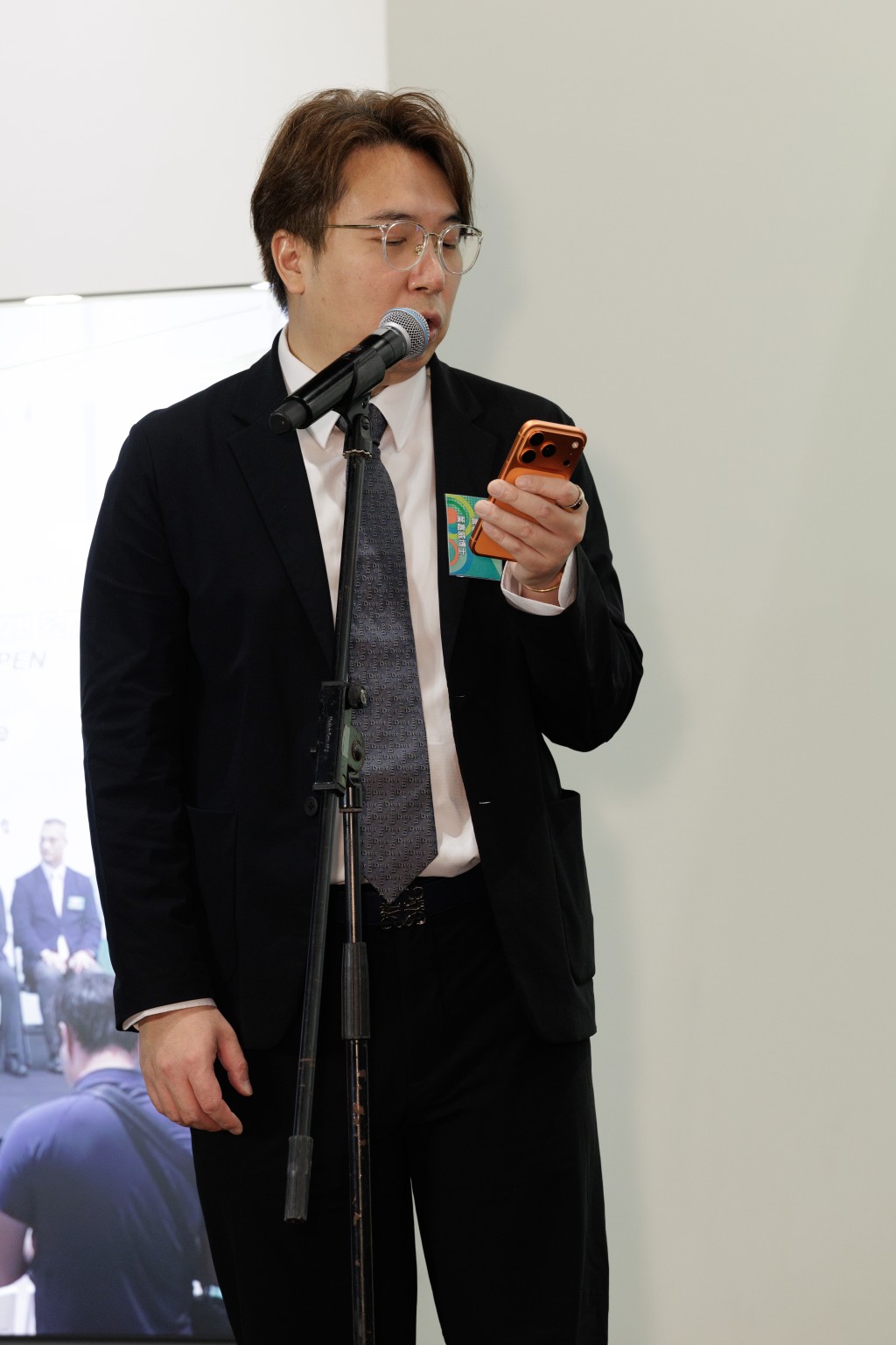 中國香港飛鏢聯合總會賽事籌委會主席葉嘉威致辭