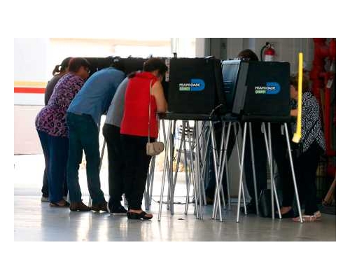 美國今天舉行中期選舉。
