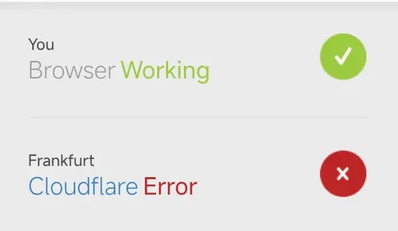 Cloudflare服务出状况,网民使用网络可能会很常看到这个画面。 Cloudflare服务出状况,网民使用网络可能会很常看到这个画面。