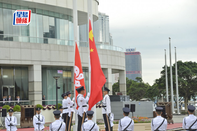 行政长官李家超和政府高层官员将于7月1日（星期六）出席升旗仪式。资料图片