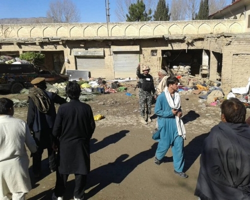 繼中國領事館遭恐襲後數小時，巴基斯坦西北部一市集亦發生爆炸。網圖