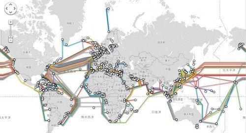 海底通訊電纜地圖