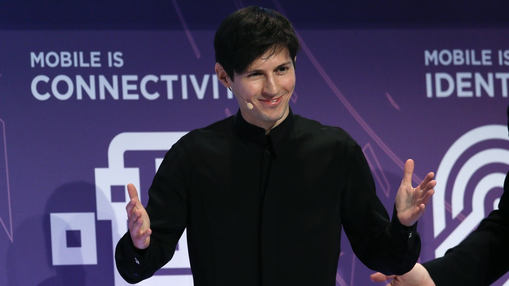 Telegram創辦人杜羅夫（Pavel Durov）。 路透社