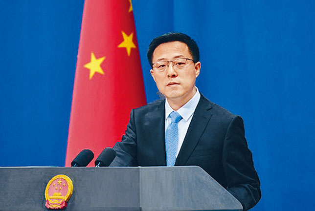 ■趙立堅回應特朗普言論,指任何外國無權干預「港區國安法」。