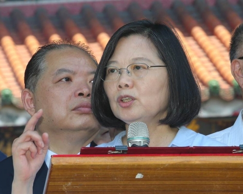 蔡英文批評香港特首說甚麼都是藉口。網上圖片