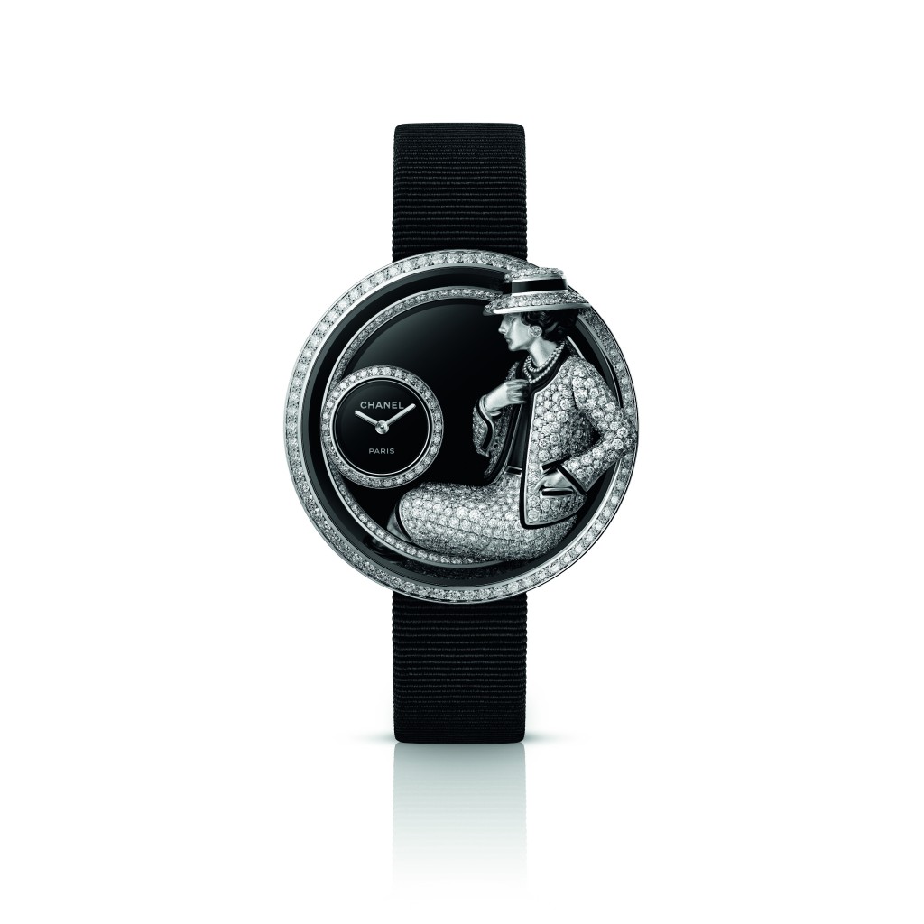 Chanel Coco Game Gabrielle Watch / 錶殼:43mm白金 / 機芯:石英 / 限量:10枚 / 售價:待詢。 Chanel Coco Game Gabrielle Watch / 錶殼:43mm白金 / 機芯:石英 / 限量:10枚 / 售價:待詢。