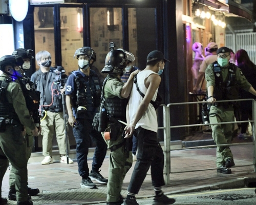 警方10月1日拘捕超過80人。資料圖片