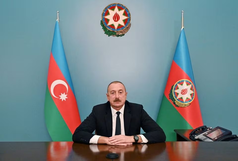阿塞拜疆總統阿利耶夫。路透社