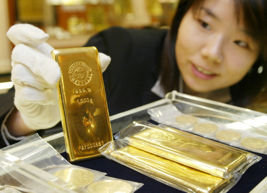 業內指高關稅將抑制對黃金的需求。路透社