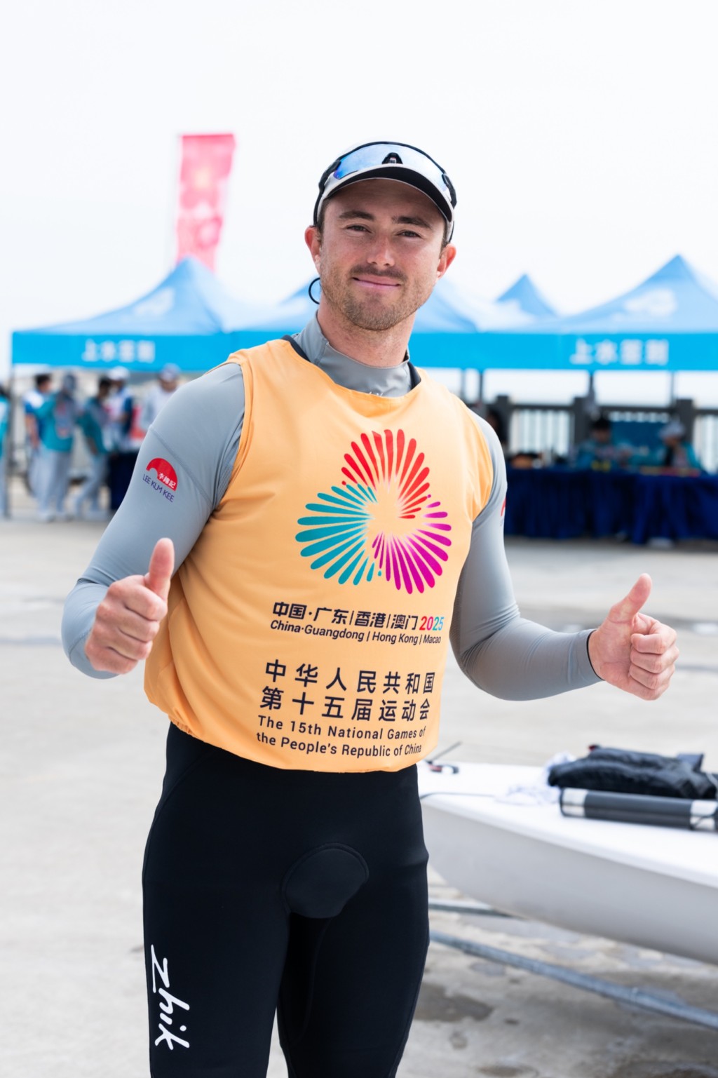 贝俊龙为港队取得今届全运会第一金。中国香港帆船运动总会图片 贝俊龙为港队取得今届全运会第一金。中国香港帆船运动总会图片