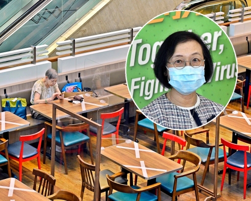 陳肇始宣布周五起放寬晚市堂食至晚上9時，限兩人一枱。