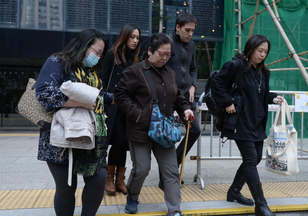 死者家屬到場聽審。陳浩元攝