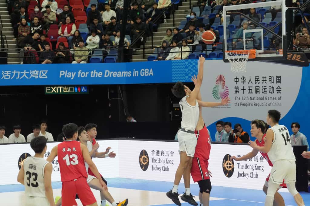 籃球男子22歲以下組比賽決賽，廣東擊敗山東奪金。香港賽馬會圖片