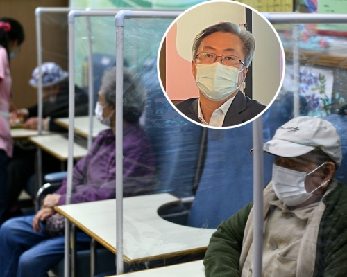 安老服務協會主席陳志育(圓圖)指,院舍員工2至3日外出檢測一次, 人手安排有困難。資料圖片