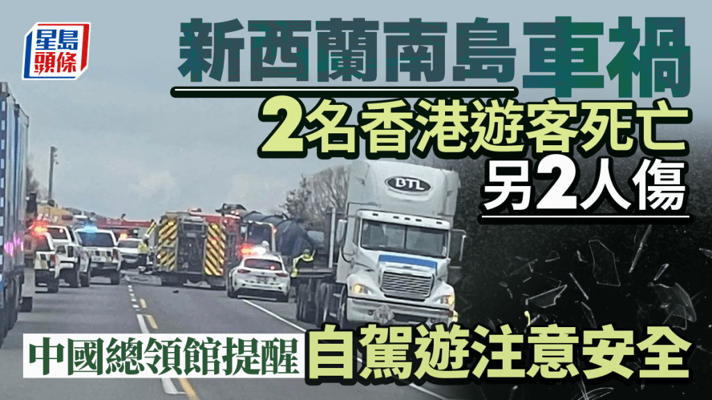 新西蘭南島自駕遊釀車禍　兩港人遊客死亡