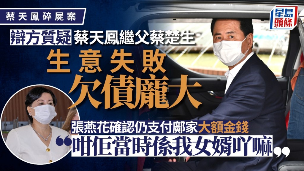 蔡母認蔡天鳳繼父生意失敗欠巨債仍養鄺家，又形容鄺家是「畜牲」、「吸血鬼」。劉駿軒攝