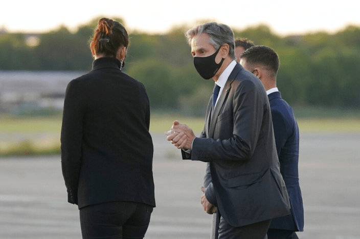 美國國務卿布林肯正在巴黎訪問。AP