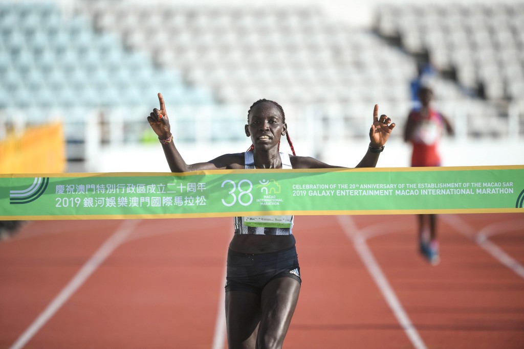謝妮育於女子馬拉松封后。相片由公關提供