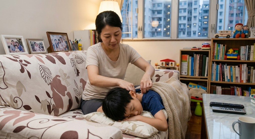 小兒鼻敏感「捏脊」有調整陰陽、疏通經絡、促進氣血運行及改善臟腑功能等作用,可補小孩肺、脾、腎之不足。(AI生成示意圖) 小兒鼻敏感「捏脊」有調整陰陽、疏通經絡、促進氣血運行及改善臟腑功能等作用,可補小孩肺、脾、腎之不足。(AI生成示意圖)