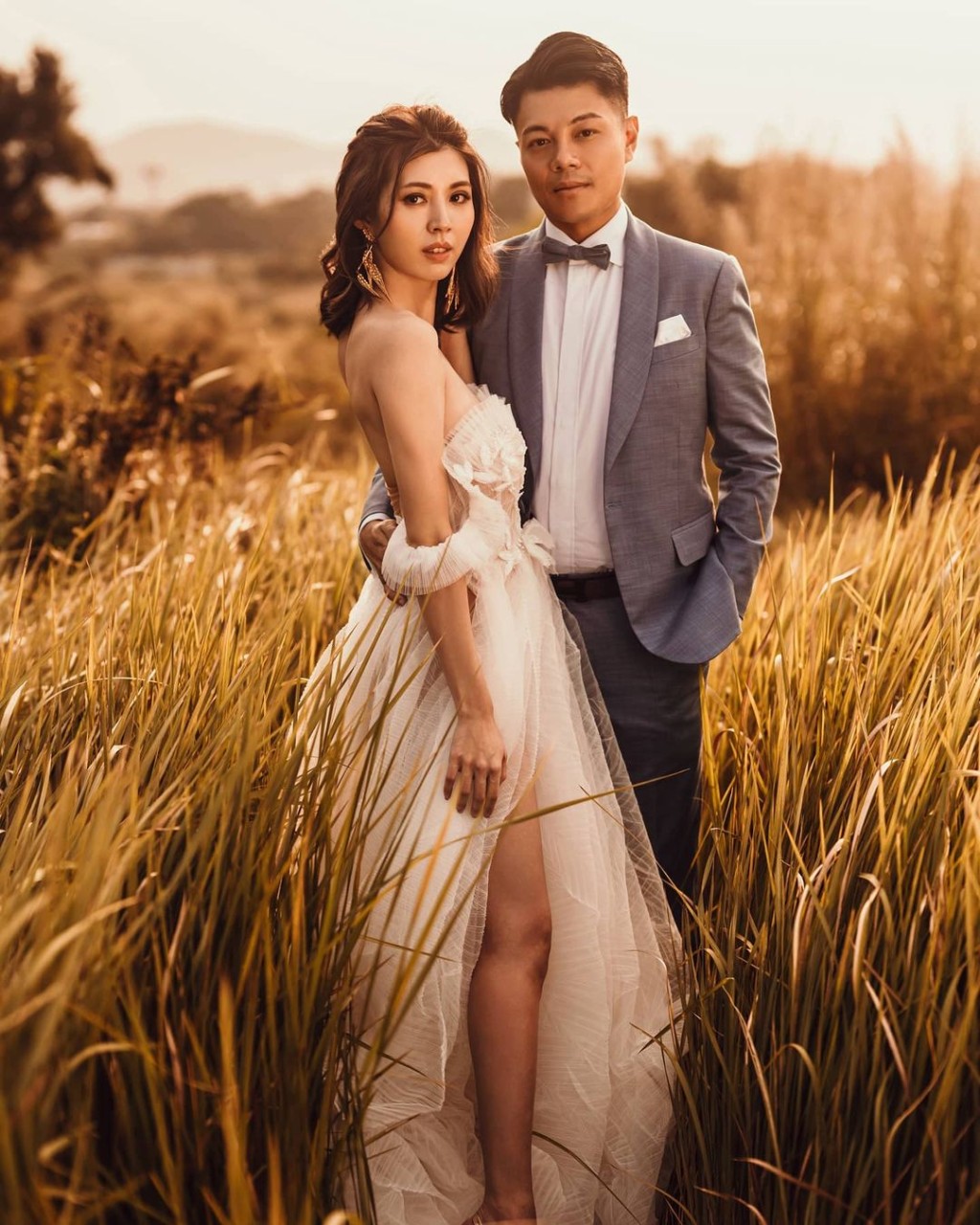 張秀文今日貼出婚照承認喜訊外，亦專程多謝Bob。