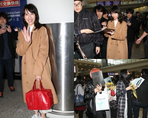 戶田惠梨香親民抵港，今晚出席首映谷《死亡筆記》。