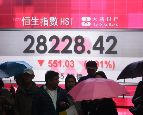 港股受壓。