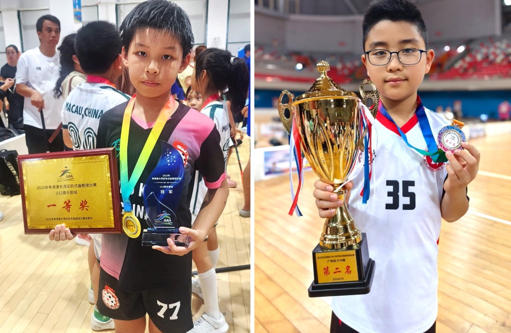 袁傲駿(左)及陳俊泰同學(右)曾代表香港出賽並獲得獎項。(相片由被訪者提供) 袁傲駿(左)及陳俊泰同學(右)曾代表香港出賽並獲得獎項。(相片由被訪者提供)