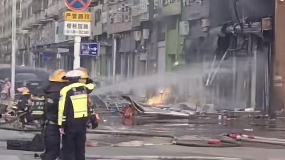 淮安市一間燒烤店發生爆炸。