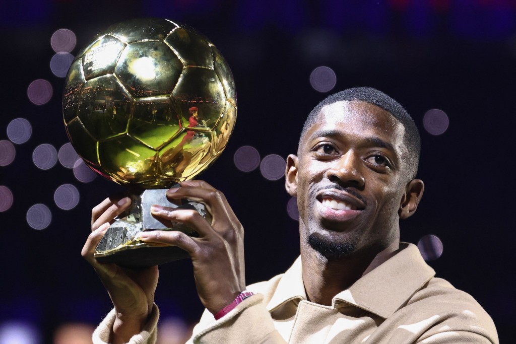 奧士文尼迪比利之前已贏得金球獎。法新社