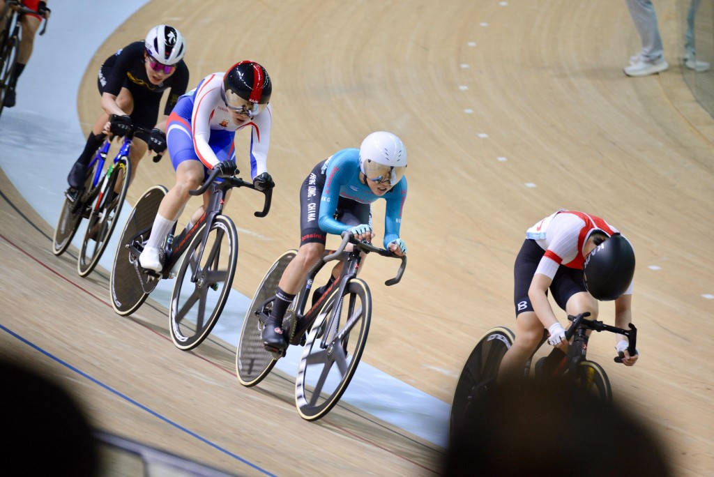 全運會場地自行車賽事在香港單車館舉行。 全運會場地自行車賽事在香港單車館舉行。
