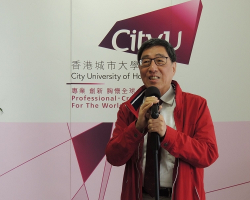 郭位與管理層和學生代表於下午見面。資料圖片