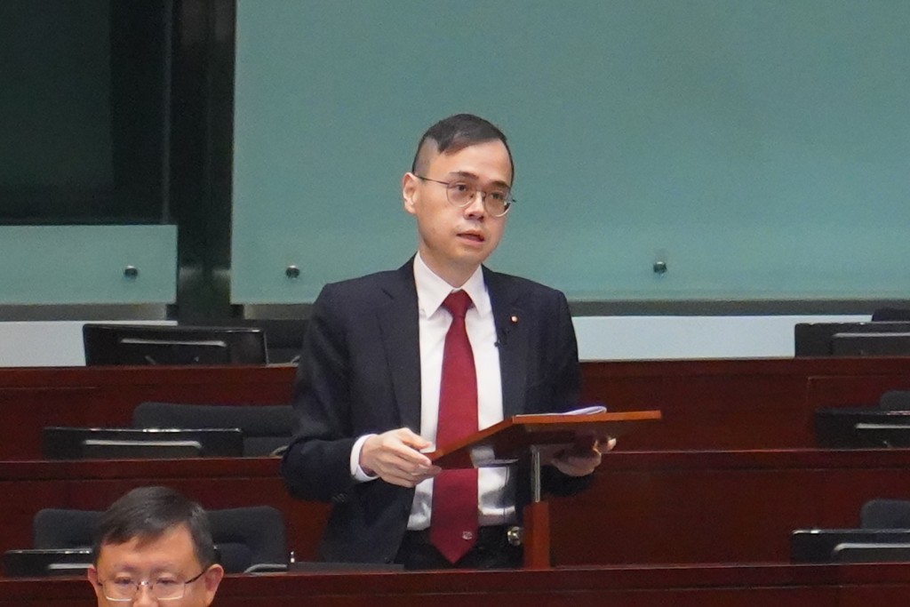 民建聯黃俊碩。葉偉豪攝 民建聯黃俊碩。葉偉豪攝