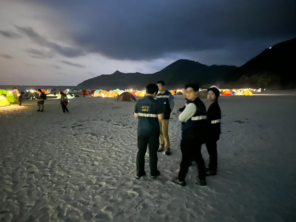 漁護署派員到營地巡查。漁護署圖片