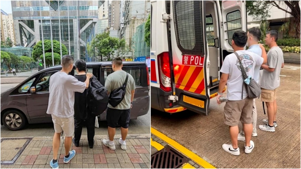 警方中區拘5男 分涉港鐵內偷拍裙底 及盜用信用卡購物等罪